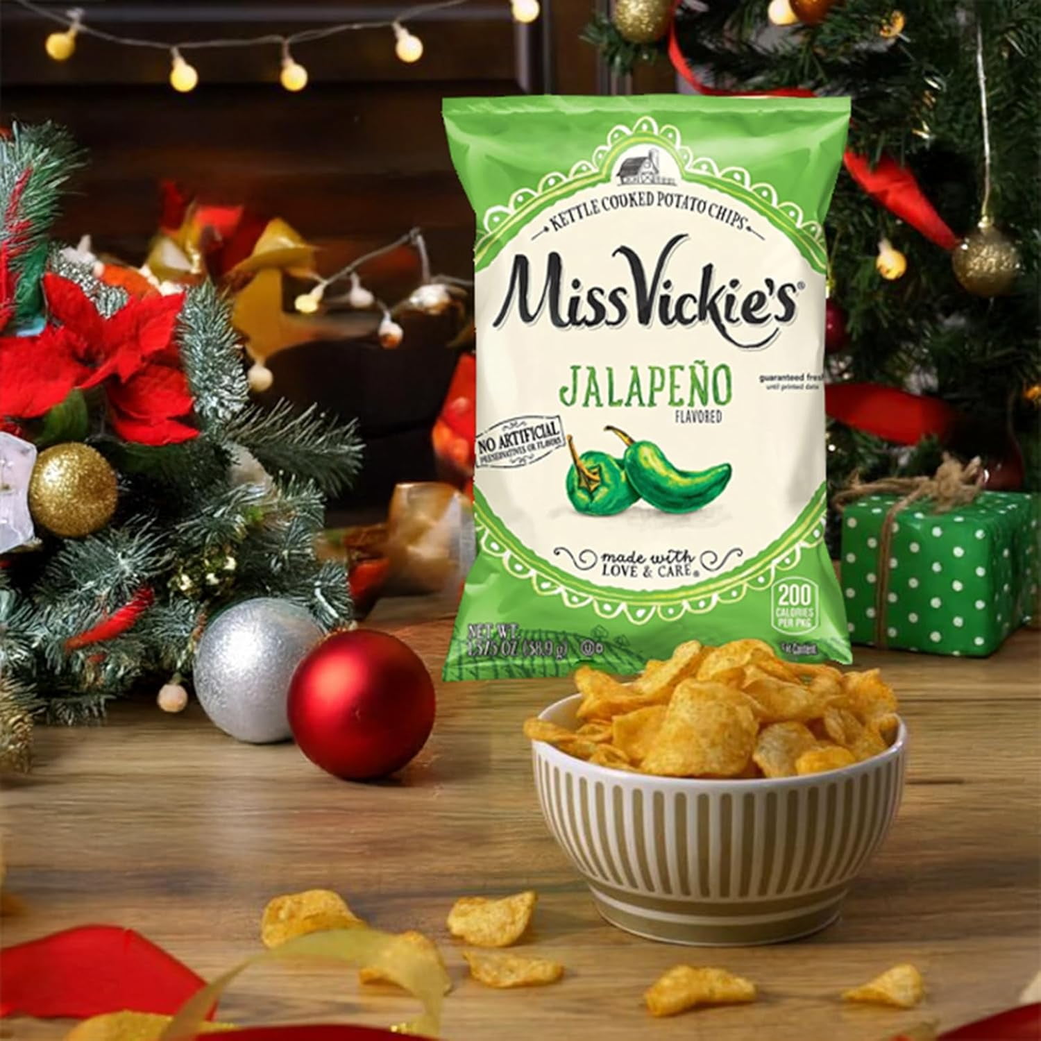 Miss Vickie's Jalapeno Potato Chips, 1.375 Oz Bags, Pack of 12, Bundled By Shoppyway