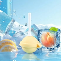 BiFandian Silicone Lollipop Ice Cream Molds, 2 Pcs Homemade DIY Popsicle Makers, Reusable Popsicle Ice Cream Molds for Kids