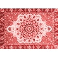 thumbnail image 1 of Ahgly Company Indoor Rectangle Abstract Red Modern Area Rugs, 5' x 7', 1 of 4