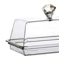 thumbnail image 3 of Transparent Butter Dish with Lid Kitchen Accessories Cheese Box Storage Tray, 3 of 6