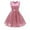 CL4, variant on Bintarealwax Women Floral Lace Bridesmaid Party Dress Short Prom Dress V Neck Bow-knot Sleeveless Dresses