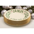 thumbnail image 4 of Juego de 6 platos llanos de porcelana Lenox Holiday, 27 cm, 4 of 5