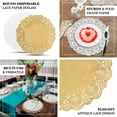 thumbnail image 4 of Efavormart 100 Pack Round White Paper Doilies, Food Grade Lace Paper Placemats - 12", 4 of 11