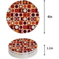 thumbnail image 1 of FMSHPON Geometric Style Circle and Lattice Pattern Set of 6 Round Coaster for Drinks, Absorbent Ceramic Stone Coasters Cup Mat with Cork Base for Home Kitchen Room Coffee Table Bar Decor, 1 of 6