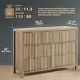 thumbnail image 3 of ARKANTOS Fluted 7-Drawer Double Dresser for Bedroom, Coastal Oak Finish, 3 of 11