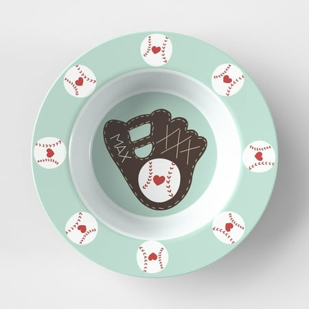 Valentine Baseball Bowl | Valentines Day | Gift Idea | Personalized | Dishwasher Safe | Oven Safe | Microwave Safe | ThermoSaf®