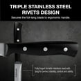 thumbnail image 3 of Cuisinart 6-Piece Triple Rivet Steack Knife Set, High Carbon Stainless Steel, 3 of 4