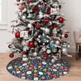 thumbnail image 5 of Picia Holiday Christmas Cookies Print Christmas Tree Skirt , Christmas Tree Skirt Ornaments for Merry Christmas Holiday Party Decorations Indoor Outdoor-30", 5 of 7