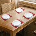 thumbnail image 5 of Napperon de Table de Noël, Napperon de Table de Noël, Napperons de Table à Manger, Napperon de Table Rouge, Napperons Résistants à la Chaleur, Rouge, 5 of 5