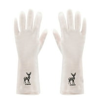 LHWEN Gloves Gauntlets Kitchen Latex Gloves Rubber Non-Slip Tool Warm Long Washing Dishes Cleaning Pair of Gloves for Dishwashing Kitchen Dining Bar Gift for Mother Wife