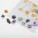 thumbnail image 5 of Ofertas Únicas 1 Pc Clip de Garra Bonito Diseño de Calavera en Sombrero de Bruja Clip para el Cabello Negro Blanco, 5 of 5