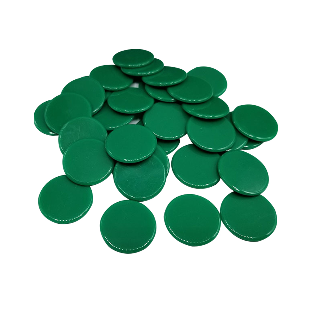 100pc/ 19mm Creative Gift Accessories Plastic Poker Chips Casino Bingo Markers Token Fun Family