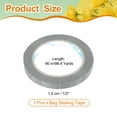 thumbnail image 2 of Uxcell Poly Bag Sealing Tape, 1/2" x 98.4 Yard Plastic Bag Sealer Tape Packaging Sealing for Shops Packaging Food Vegetable Meat Cake Bread Freezer Ice, Grey, 2 of 7