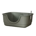 thumbnail image 1 of Bandeja para arena para gatos Strade Fareast Limited con tapa abierta gran capacidad con pala y entrada baja Gris, 1 of 8