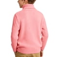 thumbnail image 6 of Atogsazn Toddler Baby Boys Knit Cotton Sweater Kids Turtleneck Thick Warm Long Sleeve Pullover Tops Pink 6-7 Years Fashion, 6 of 6