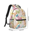 thumbnail image 2 of Rateoe Retro Colorful Butterfly Pattern Durable Student Backpack Laptop Bag- Ergonomic Design, Waterproof Twill Fabric - Ideal for School, Travel, and Outdoor Activities, 2 of 6