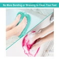 SOWNBV Brushes Lazy Man Foot Washer Shower Large Bath Massage Pad Foot