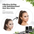 thumbnail image 4 of Herbishh Hair Wax Stick For Women & Men - Nourish & Styling Slick Wax Stick for Hair Smoothing, Flyaway, Controls Frizzy Hair, Perfect for Hairline and Nape Area, 2.7 OZ, 4 of 8