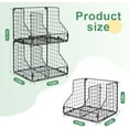 thumbnail image 6 of 4 Pack Stackable Can Organizer for Pantry with Adjustable Dividers, Soda Can Organizer, Can Storage Dispenser Holds up to 56 Cans, Metal Wire Baskets Can Holder for Kitchen Cabinet Pantry, 6 of 7
