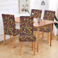 thumbnail image 2 of Yayeee 2 Pack Dining Chair Covers Stretch Parson Chairs Slipcovers Seat Protector, Yellow Floral, 2 of 6