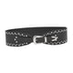 thumbnail image 3 of Cinturón punk rock ajustable para mujeres y hombres con hebilla de metal. Negro, 3 of 9