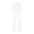 thumbnail image 4 of Usmixi Womens Vintage Button High Waist Jeans Casual Solid Lightweight Stretchy Denim Long Pants Going out Party Fashion Flared Trousers with Pocket White XL, 4 of 6