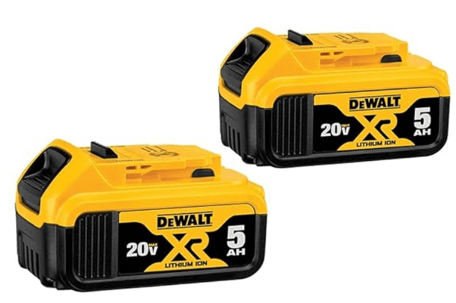 DEWALT DCB205 20V 5Ah Power Tool Battery, 2 Pack