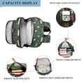 thumbnail image 3 of FORMRS Unisex School Backpack 17" Student Travel Bag with Laptop Compartment, Christmas Hats, 3 of 7