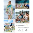 thumbnail image 5 of Colorful Flip Flops Beach Towels Oversized Super Absorbent, Summer Blue Beach Ocean Lightweight Bath Towel Quick Dry Sets For Bathroom/Pool/Rv Camping/Beach Play/Gym Room/Picnic 23"x47", 5 of 8