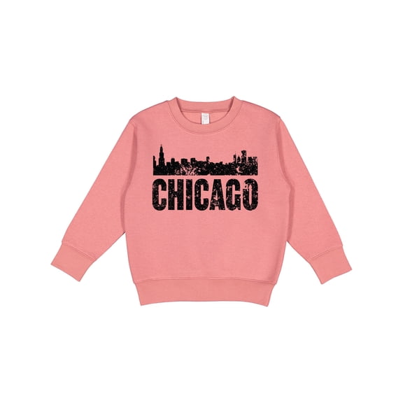 Inktastic Chicago Skyline Grunge Toddler Sweatshirt