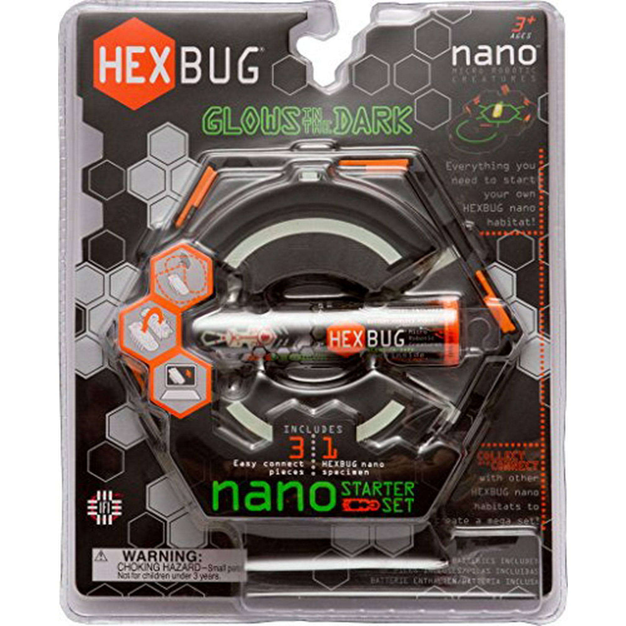 Hexbug Nano Glows in the Dark Starter Set Walmart