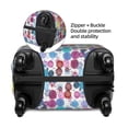 thumbnail image 4 of Lsque Colorful Watercolor Dots Printed Luggage Cover, Travel Luggage Protector,Scratch and Dirt Resistant, Fits 18-32 Inch Luggage - X-Large, 4 of 9