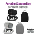 thumbnail image 2 of Hard EVA Storage Bag for Meta Quest3 VR Headset Case Grey, 2 of 5