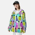 thumbnail image 5 of Gaeub Graffiti Pineapples Men's and Women's UPF 50+ Long-Sleeved Sun Protection Clothing, Fishing Shirt Long Sleeve Zip - X-Large, 5 of 9