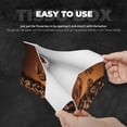 thumbnail image 4 of Uemuo Coffee Beans Pattern Tissue Box Cover Holder, Triangle with Bottom Belt - PVC Leather Decorative Organizer for Tabletop, Bathroom, Car, Office, 4 of 9