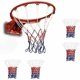 thumbnail image 1 of 4 piezas de baloncesto para colgar en la pared con piezas instaladas para deportes de interior y exterior para niños, aro de baloncesto colgante (sin anillo para colgar), 1 of 5