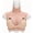 SiliconeGel-Ivory, variant on TNovimorph Silicone Breast Form Short Style 7th Gen 3D Scanning Design Flexible Texture Cotton & Silicone Gel Filling