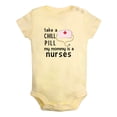 thumbnail image 2 of iDzn Take A Chill Pill My Mommy Is A Nurse Funny Rompers For Babies, Newborn Baby Unisex Bodysuits, Infant Jumpsuits, Toddler 0-24 Months Kids One-Piece Oufits, 2 of 5