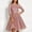 c01Pink, variant on Women's 3/4 Sleeve Round Neck High Waist A-line Dress Sequined Wedding Guest Cocktail Tea Party Vintage Evening Dress Pink XXL