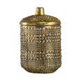 thumbnail image 2 of A & B Home Bronze Antique Mercury Round Textured Soy Wax Candle With Lid 77629, 2 of 2
