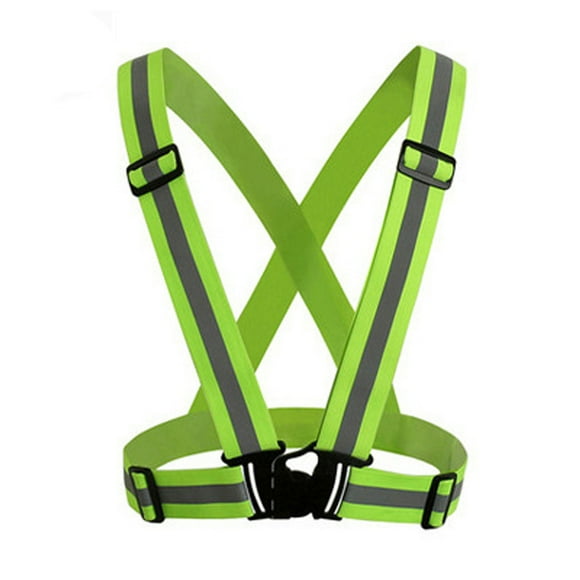 Dvkptbk Sleeveless Garment Visibility Neon Vest Reflective Belt Vest Fit for Running Cycling Sports Sports Safety