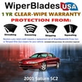 thumbnail image 2 of 2001 Saturn SC2 Beam Wiper Blades Wipers w/1yr Warranty (Set of 2), 2 of 5