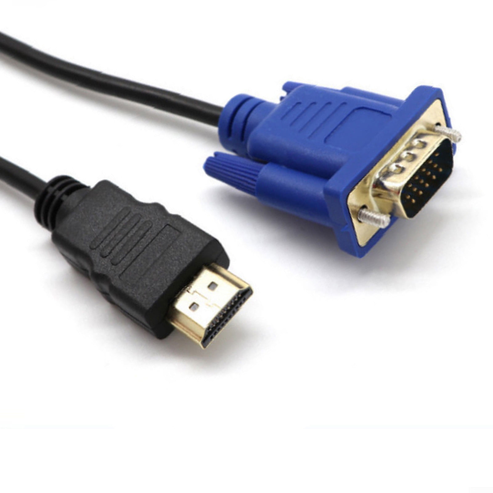 HDMI to VGA Cable HD-15 D-SUB Video Adapter HDMI Cables for PC HDTV Monitor 