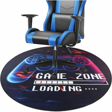 Capslpad Office Chair Mat Gaming Chair Mat for Hardwood Floor,Anti-Slip Floor Mats Pile Carpets for Under Chairs Mat for Gaming Room Home Office Decor,Black