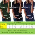 thumbnail image 2 of Mifater Women Stripe Short Sleeve Crewneck T-Shirts Loose Casual Tee, 2 of 2