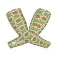 thumbnail image 2 of Sun Protection Arm Sleeves For Men Women, Starry Sky Green Daisies Flowers Sleeves To Cover Arms With Thumb Hole Cooling Sleeve, 2 of 2