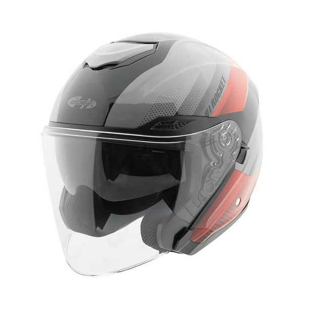 Casco Abierto Joe Rocket RKT 70 Velocity Negro / Gris / Rojo rojo 2XL
