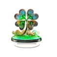 thumbnail image 3 of Cheapark St Patricks Day Green Four Leaf Shamrock Acrylic Flatware Piece Utensil Set for Irish Party, 3 of 8