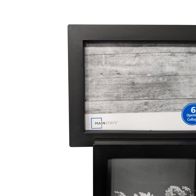 Mainstays 6-Opening 4x6 Black Collage Picture Frame, 2-Pack photo 6
