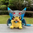 thumbnail image 3 of 4 Styles Cosplay Pokemon Plush Mega Shiny Charizard XY Pikachu Cloak Stuffed Toy Cartoon Soft Doll, 3 of 5